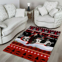 Monaco Christmas Area Rug with Santa Claus Sports Car Snowflakes and Luxury Holiday - Wonder Print Shop