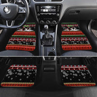 Monaco Christmas Car Mats with Santa Claus Sports Car Snowflakes and Luxury Holiday - Wonder Print Shop