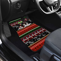 Monaco Christmas Car Mats with Santa Claus Sports Car Snowflakes and Luxury Holiday - Wonder Print Shop