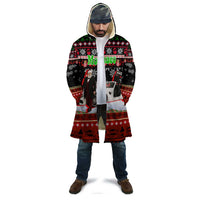 Monaco Christmas Cloak with Santa Claus Sports Car Snowflakes and Luxury Holiday - Wonder Print Shop