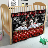 Monaco Christmas Quilt with Santa Claus Sports Car Snowflakes and Luxury Holiday - Wonder Print Shop