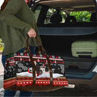 Monaco Christmas Travel Bag with Santa Claus Sports Car Snowflakes and Luxury Holiday - Wonder Print Shop