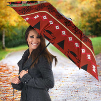 Monaco Christmas Umbrella with Santa Claus Sports Car Snowflakes and Luxury Holiday - Wonder Print Shop