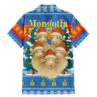 Mongolia Christmas Family Matching Mermaid Dress and Hawaiian Shirt with Santa Sheep Christmas Trees and Snowflake - Wonder Print Shop