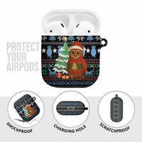 Micronesia Christmas AirPods Case with Santa Owl Christmas Tree Gifts and Snowflake - Wonder Print Shop