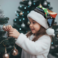 Micronesia Christmas Santa Hat with Santa Owl Christmas Tree Gifts and Snowflake - Wonder Print Shop