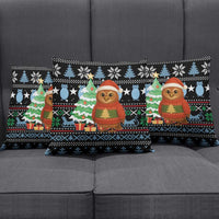 Micronesia Christmas Pillow Cover with Santa Owl Christmas Tree Gifts and Snowflake - Wonder Print Shop