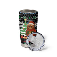 Micronesia Christmas Tumbler Cup with Santa Owl Christmas Tree Gifts and Snowflake - Wonder Print Shop