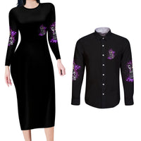 I've Got B Dust Couples Matching Long Sleeve Bodycon Dress and Long Sleeve Button Shirt - Wonder Print Shop