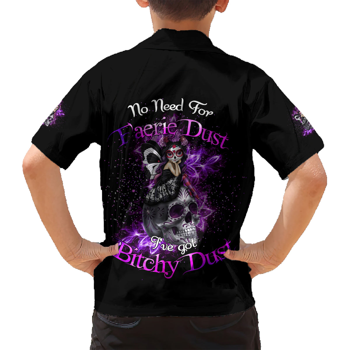 I've Got B Dust Family Matching Short Sleeve Bodycon Dress and Hawaiian Shirt - Wonder Print Shop