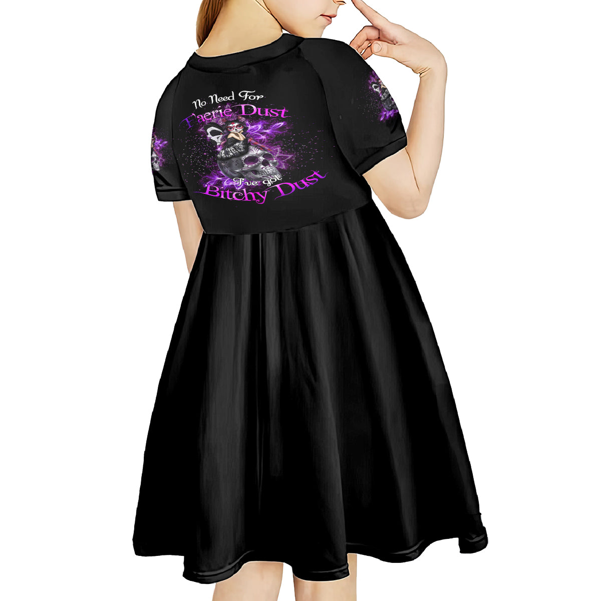 I've Got B Dust Kid Short Sleeve Dress - Wonder Print Shop