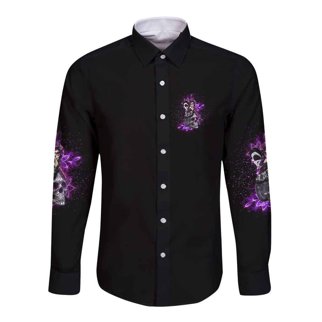 I've Got B Dust Long Sleeve Button Shirt - Wonder Print Shop