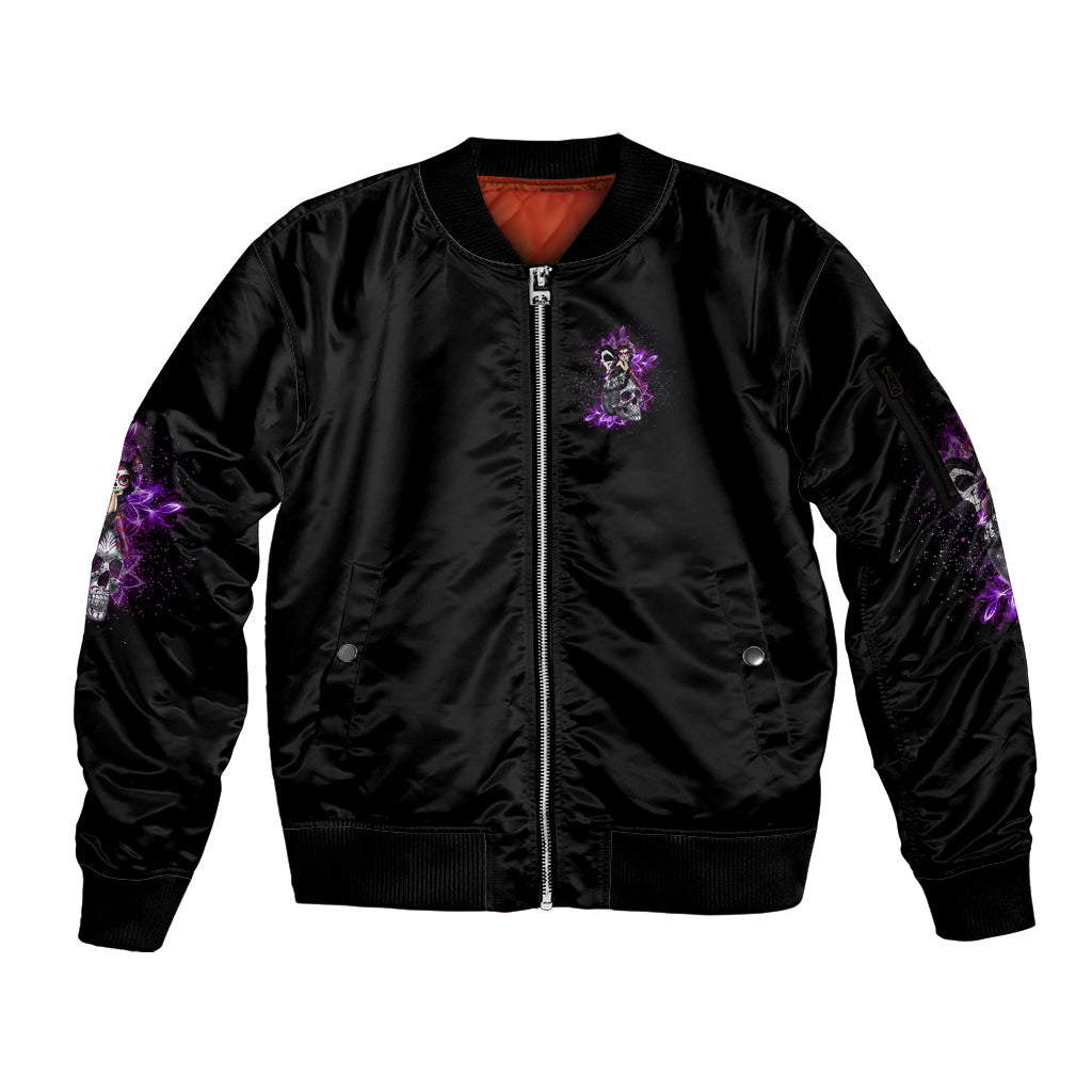 I've Got B Dust Sleeve Zip Bomber Jacket - Wonder Print Shop