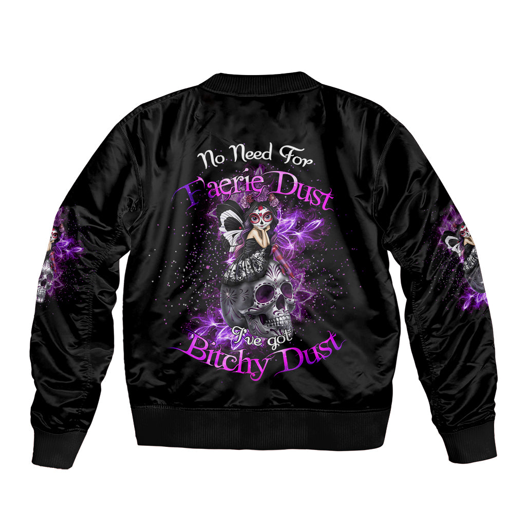 I've Got B Dust Sleeve Zip Bomber Jacket - Wonder Print Shop