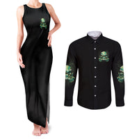 My Give A F Madly Skull Couples Matching Tank Maxi Dress and Long Sleeve Button Shirt - Wonder Print Shop