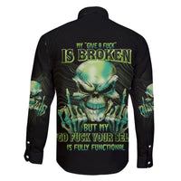 My Give A F Madly Skull Family Matching Short Sleeve Bodycon Dress and Hawaiian Shirt - Wonder Print Shop