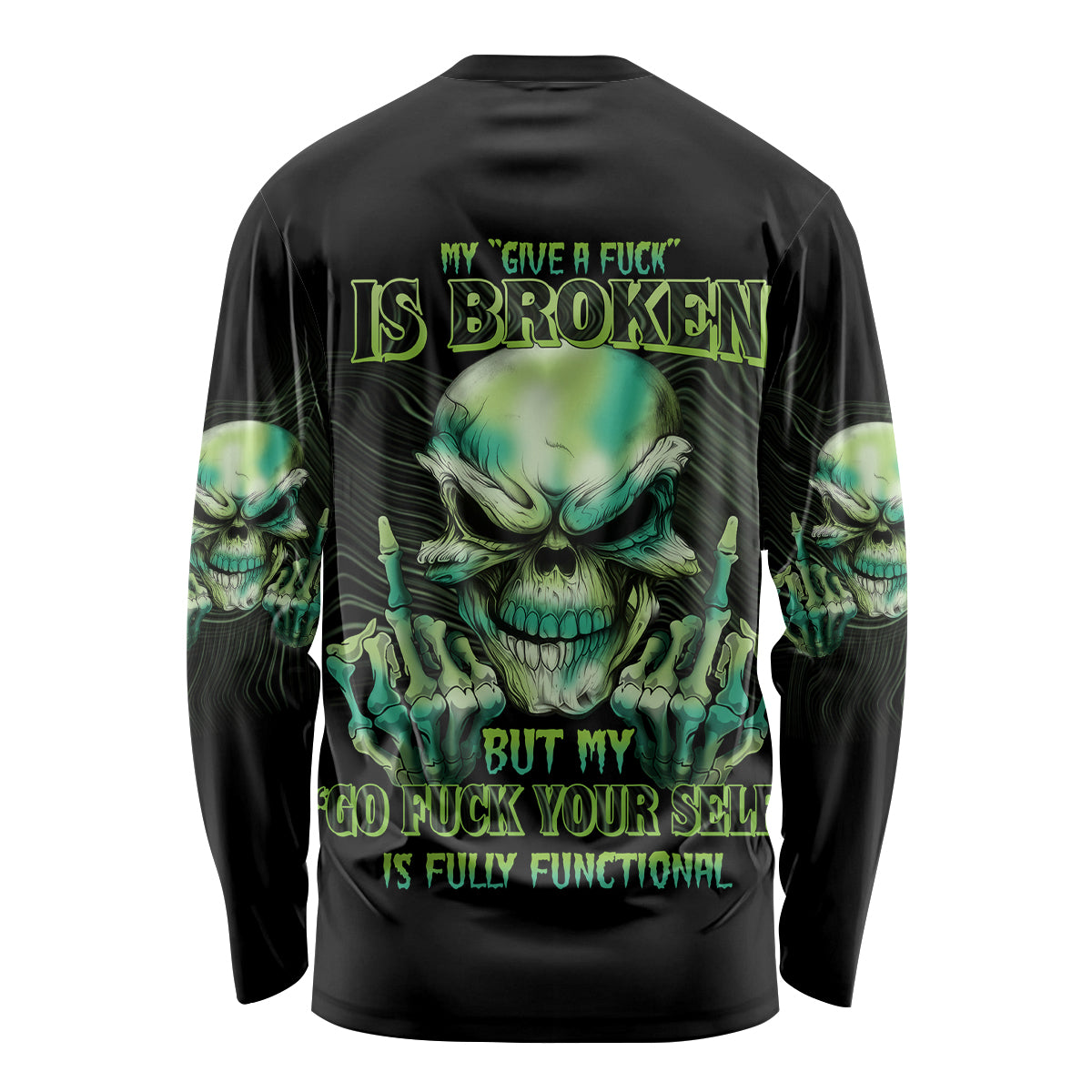 My Give A F Madly Skull Long Sleeve Shirt - Wonder Print Shop