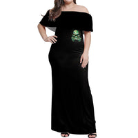 My Give A F Madly Skull Off Shoulder Maxi Dress - Wonder Print Shop
