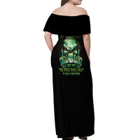 My Give A F Madly Skull Off Shoulder Maxi Dress - Wonder Print Shop