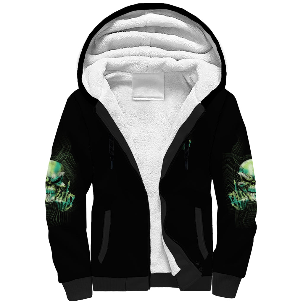 My Give A F Madly Skull Sherpa Hoodie - Wonder Print Shop