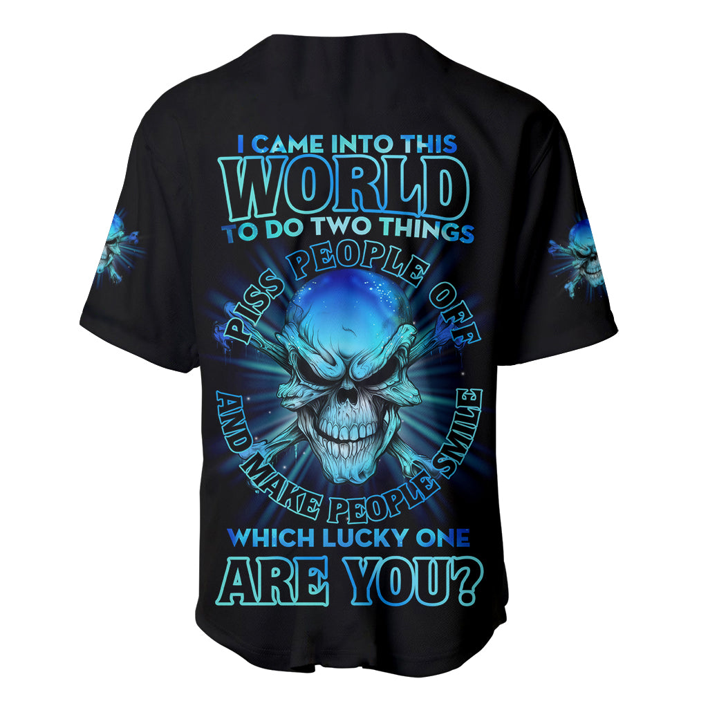 I Came Into This World Baseball Jersey - Wonder Print Shop