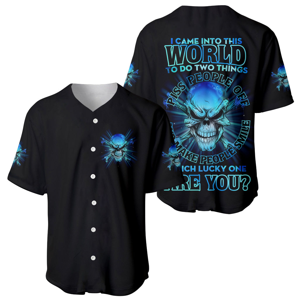 I Came Into This World Baseball Jersey - Wonder Print Shop