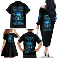 I Came Into This World Family Matching Off Shoulder Long Sleeve Dress and Hawaiian Shirt - Wonder Print Shop