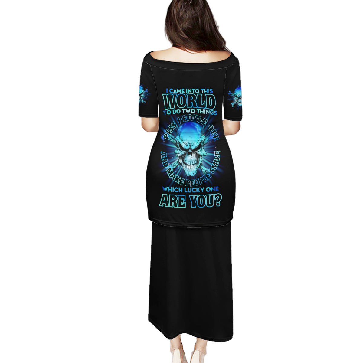I Came Into This World Family Matching Puletasi Dress and Hawaiian Shirt - Wonder Print Shop