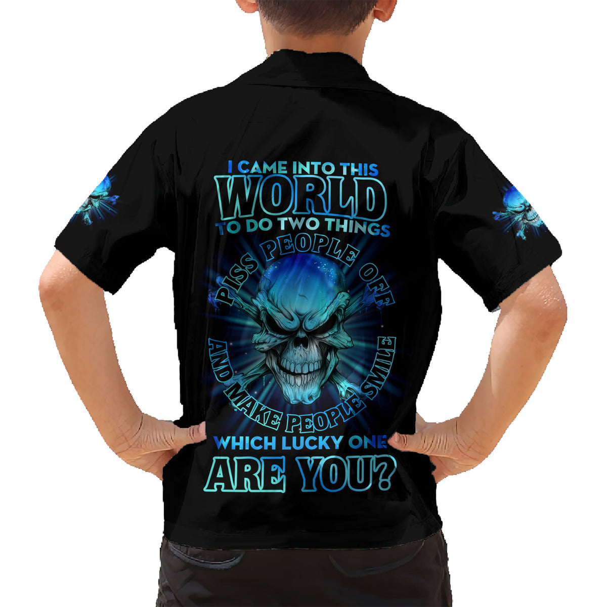 I Came Into This World Family Matching Short Sleeve Bodycon Dress and Hawaiian Shirt - Wonder Print Shop