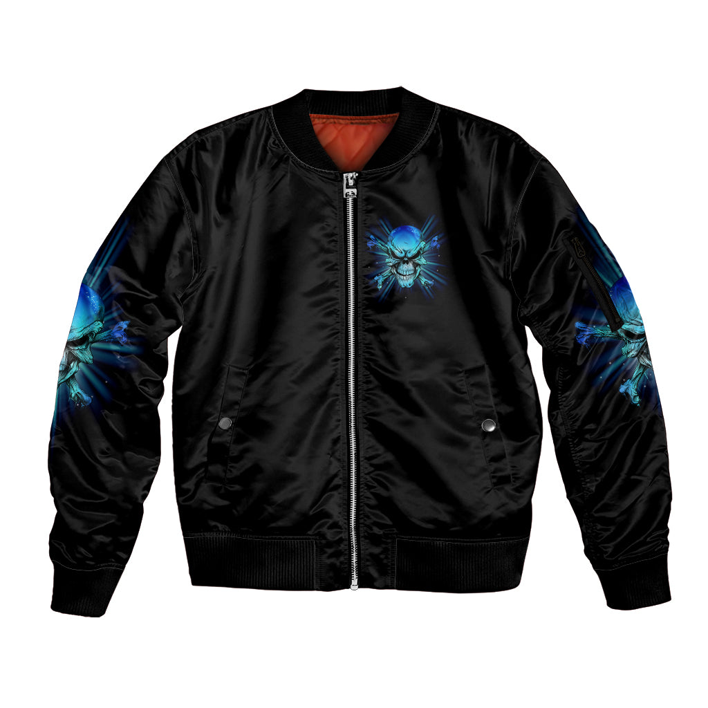 I Came Into This World Sleeve Zip Bomber Jacket - Wonder Print Shop