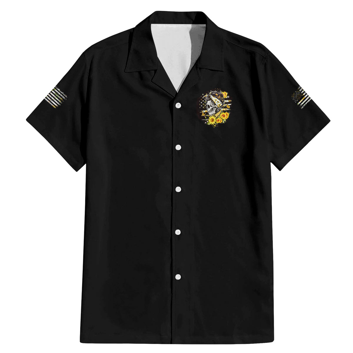 A Little Sunshine A Little Savage Skull Family Matching Mermaid Dress and Hawaiian Shirt - Wonder Print Shop