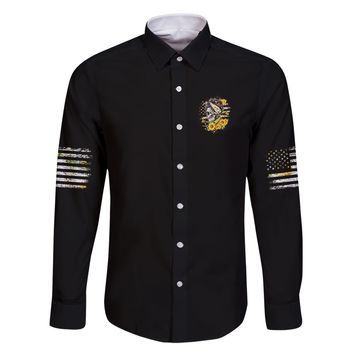 A Little Sunshine A Little Savage Skull Family Matching Summer Maxi Dress and Hawaiian Shirt - Wonder Print Shop