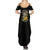A Little Sunshine A Little Savage Skull Family Matching Summer Maxi Dress and Hawaiian Shirt - Wonder Print Shop