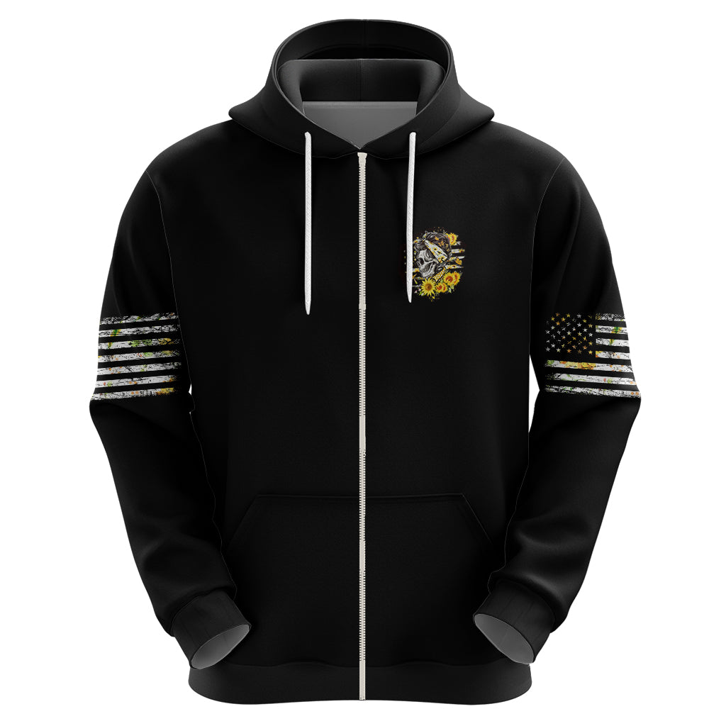 A Little Sunshine A Little Savage Skull Hoodie - Wonder Print Shop