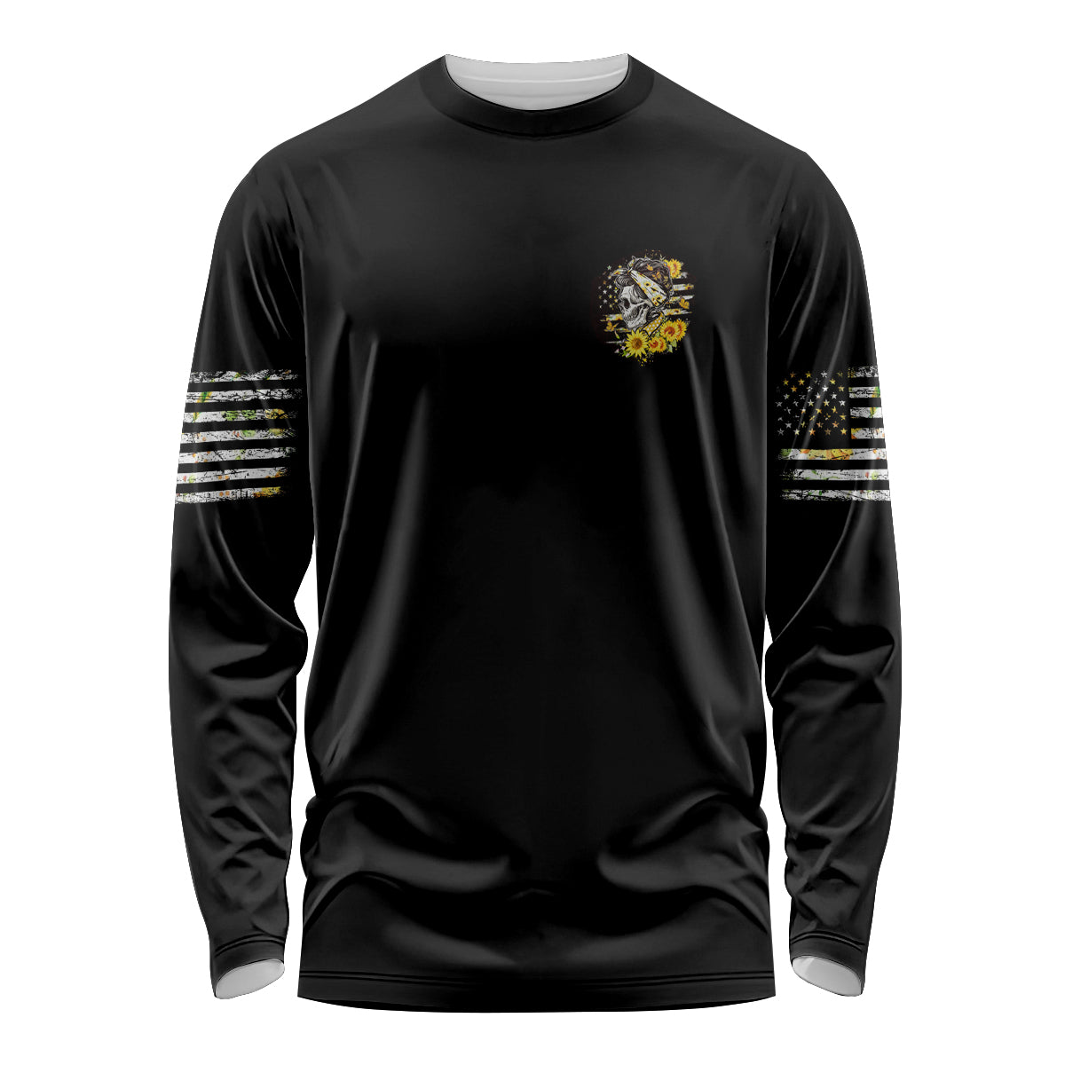 A Little Sunshine A Little Savage Skull Long Sleeve Shirt - Wonder Print Shop