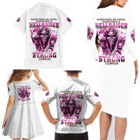 Always A Strong Women Skull Family Matching Long Sleeve Bodycon Dress and Hawaiian Shirt - Wonder Print Shop