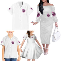 Always A Strong Women Skull Family Matching Off Shoulder Long Sleeve Dress and Hawaiian Shirt - Wonder Print Shop