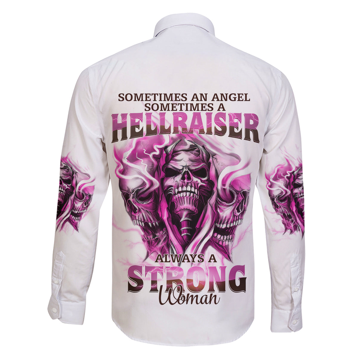 Always A Strong Women Skull Family Matching Off Shoulder Maxi Dress and Hawaiian Shirt - Wonder Print Shop