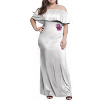 Always A Strong Women Skull Family Matching Off Shoulder Maxi Dress and Hawaiian Shirt - Wonder Print Shop