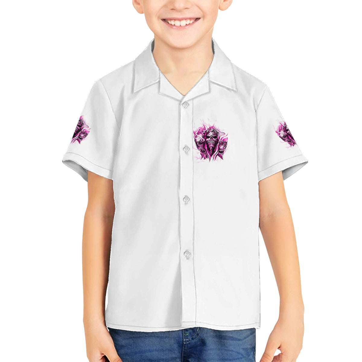 Always A Strong Women Skull Family Matching Off Shoulder Short Dress and Hawaiian Shirt - Wonder Print Shop