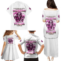 Always A Strong Women Skull Family Matching Puletasi Dress and Hawaiian Shirt - Wonder Print Shop