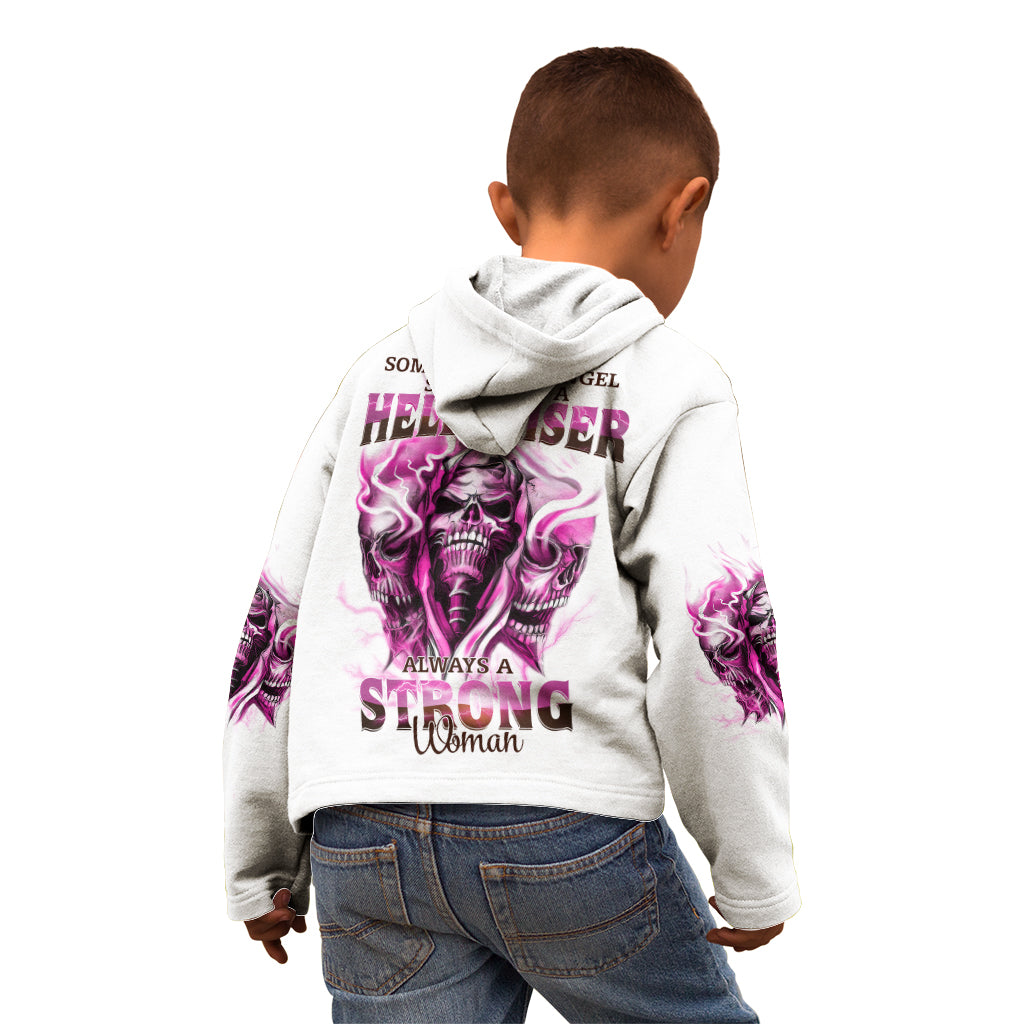 Always A Strong Women Skull Kid Hoodie - Wonder Print Shop