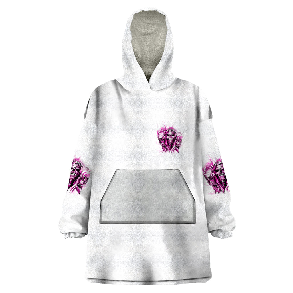 Always A Strong Women Skull Wearable Blanket Hoodie - Wonder Print Shop