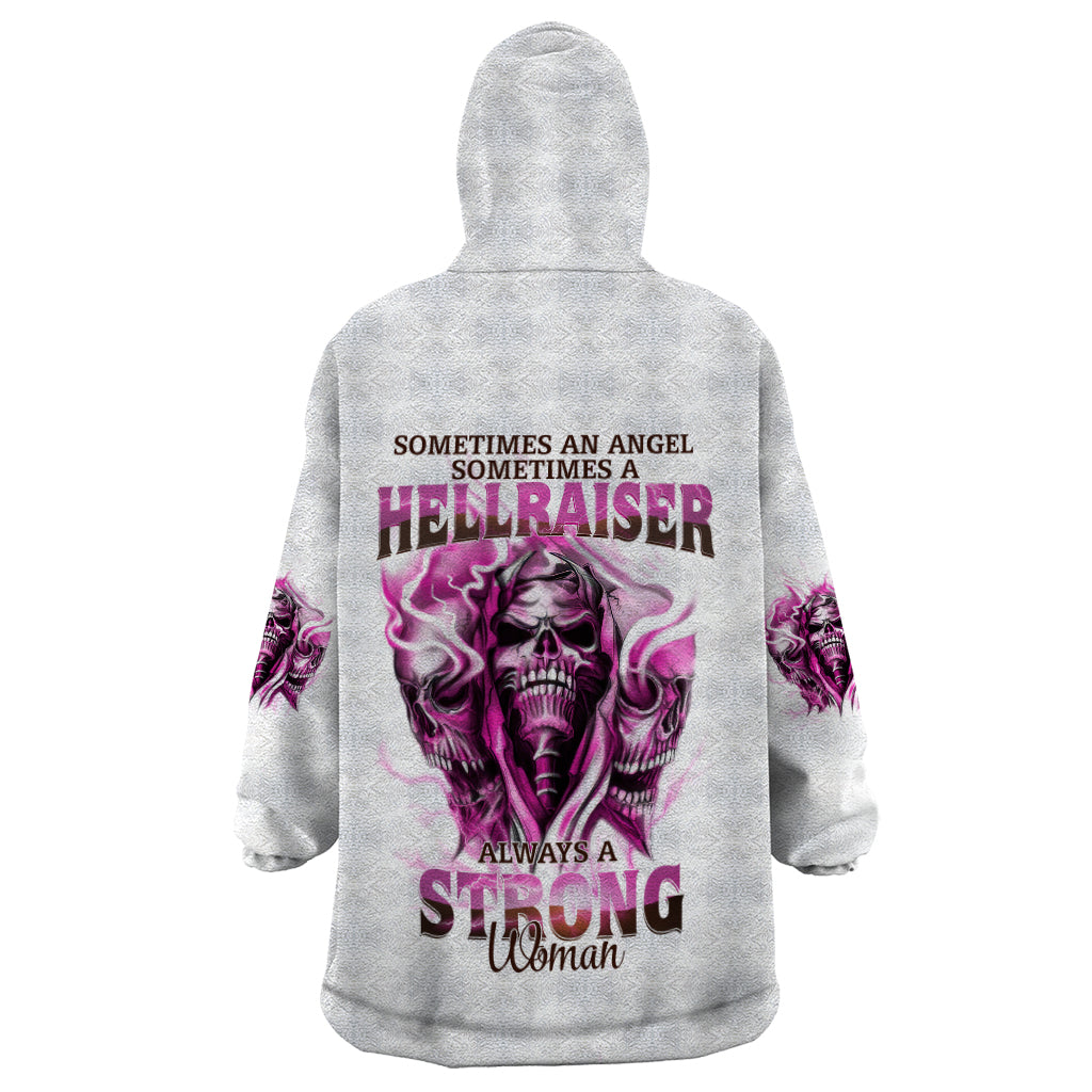 Always A Strong Women Skull Wearable Blanket Hoodie - Wonder Print Shop