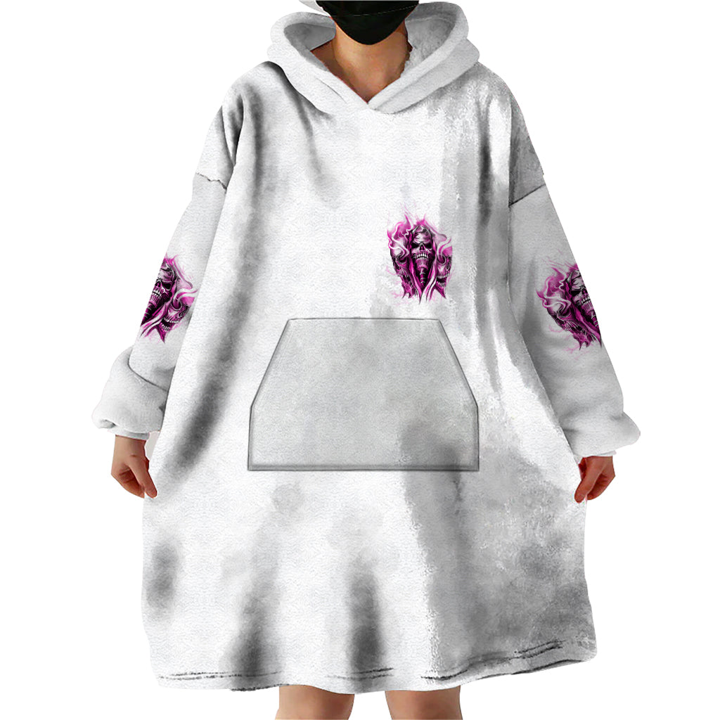 Always A Strong Women Skull Wearable Blanket Hoodie - Wonder Print Shop