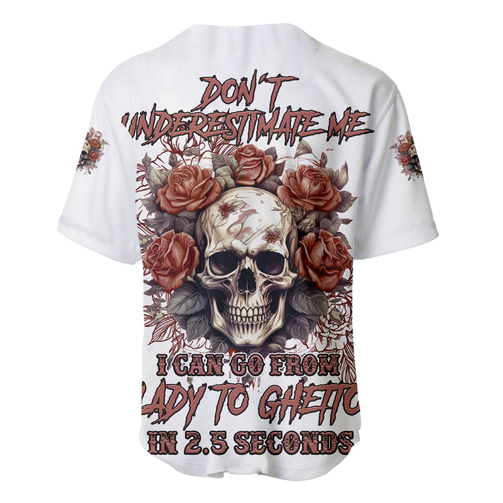 Don't Underestimate Me Baseball Jersey - Wonder Print Shop