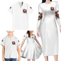 Don't Underestimate Me Family Matching Long Sleeve Bodycon Dress and Hawaiian Shirt - Wonder Print Shop