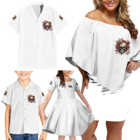 Don't Underestimate Me Family Matching Off Shoulder Short Dress and Hawaiian Shirt - Wonder Print Shop