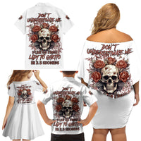 Don't Underestimate Me Family Matching Off Shoulder Short Dress and Hawaiian Shirt - Wonder Print Shop