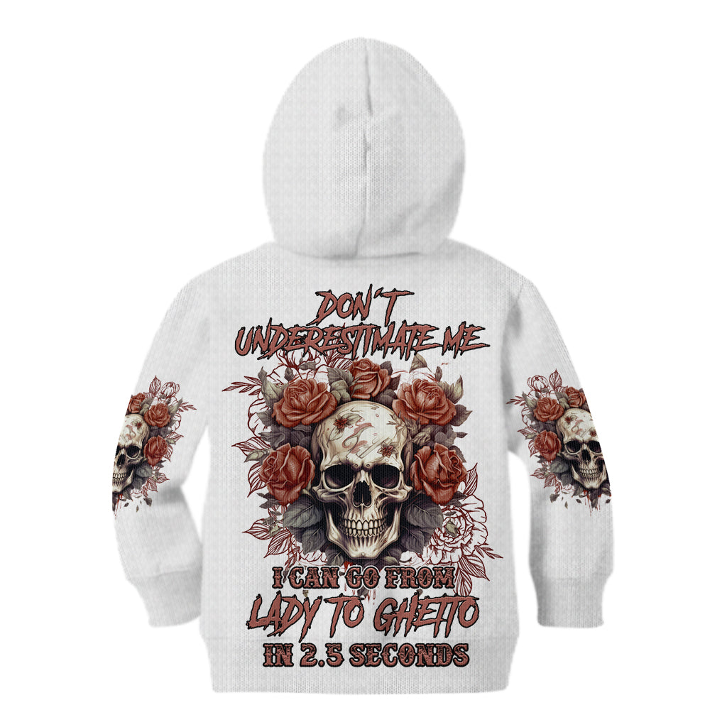 Don't Underestimate Me Kid Hoodie - Wonder Print Shop